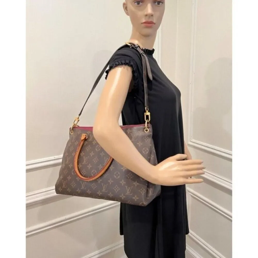 Louis Vuitton Pallas MM Satchel in Monogram Canvas and Calfskin | Mint Condition